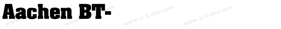 Aachen BT字体转换